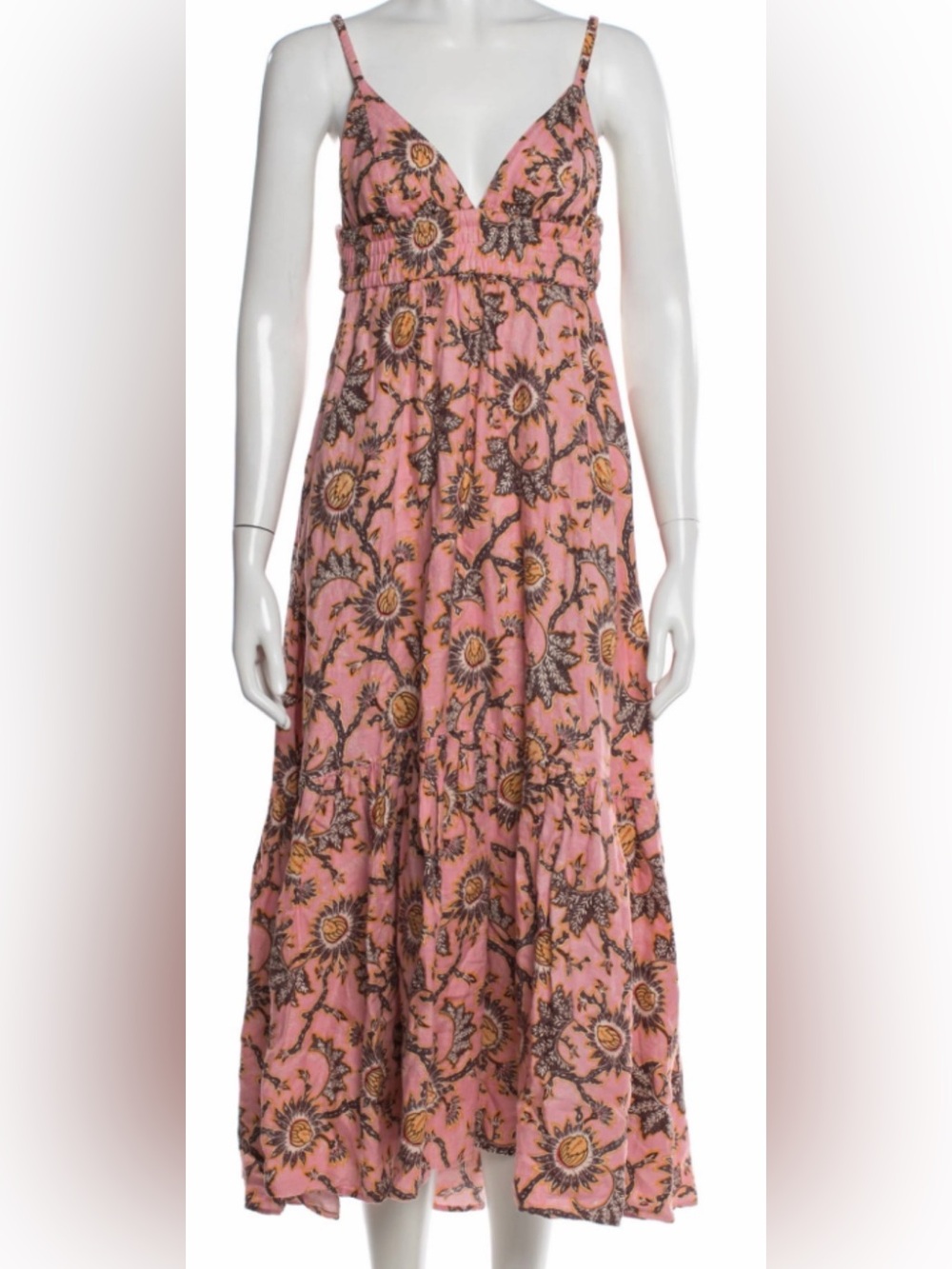 ALC size 14 Rhodes pink linen floral dress worn once and dry cleaned